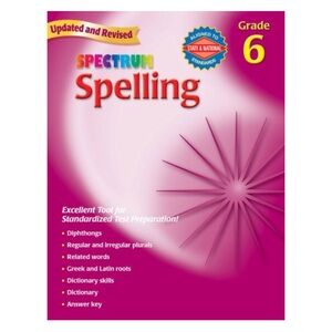 4/$15 🌻 NWT Spectrum Grade 6 Spelling Workbook